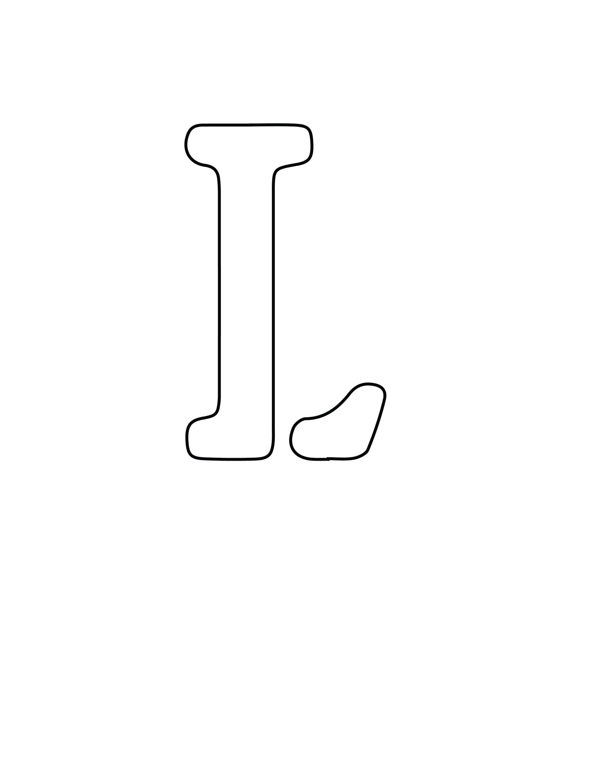 free printable letter l templates