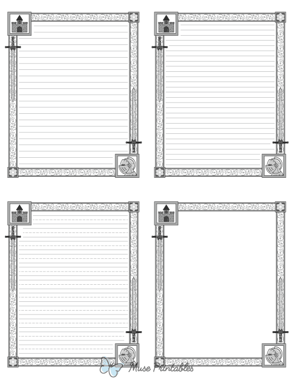 Free Printable Medieval Writing Templates
