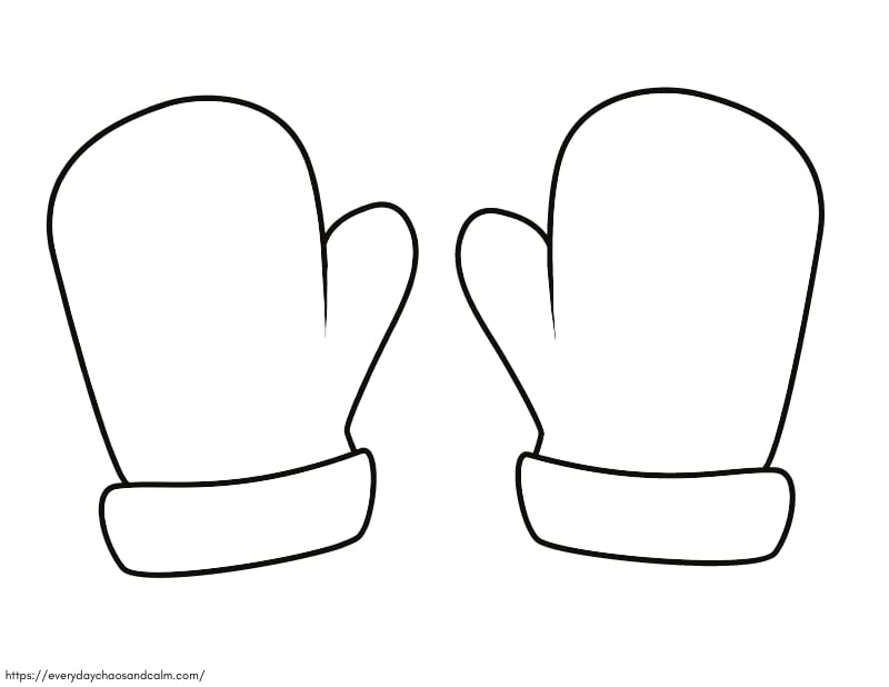 Free Printable Mitten Template For Crafts