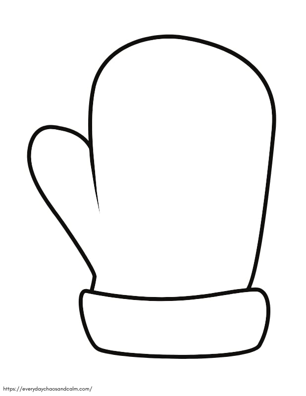Free Printable Mitten Template For Crafts