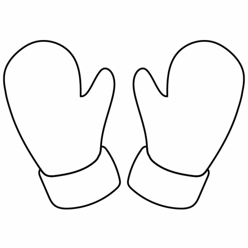 blank mitten template