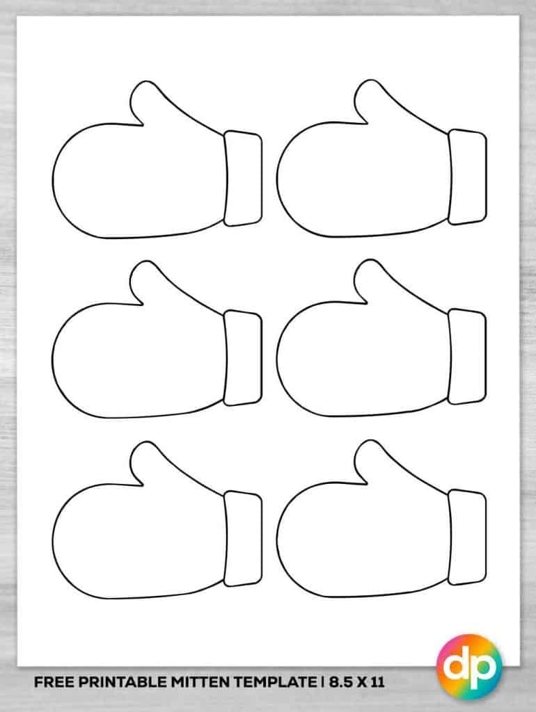 free printable mitten templates