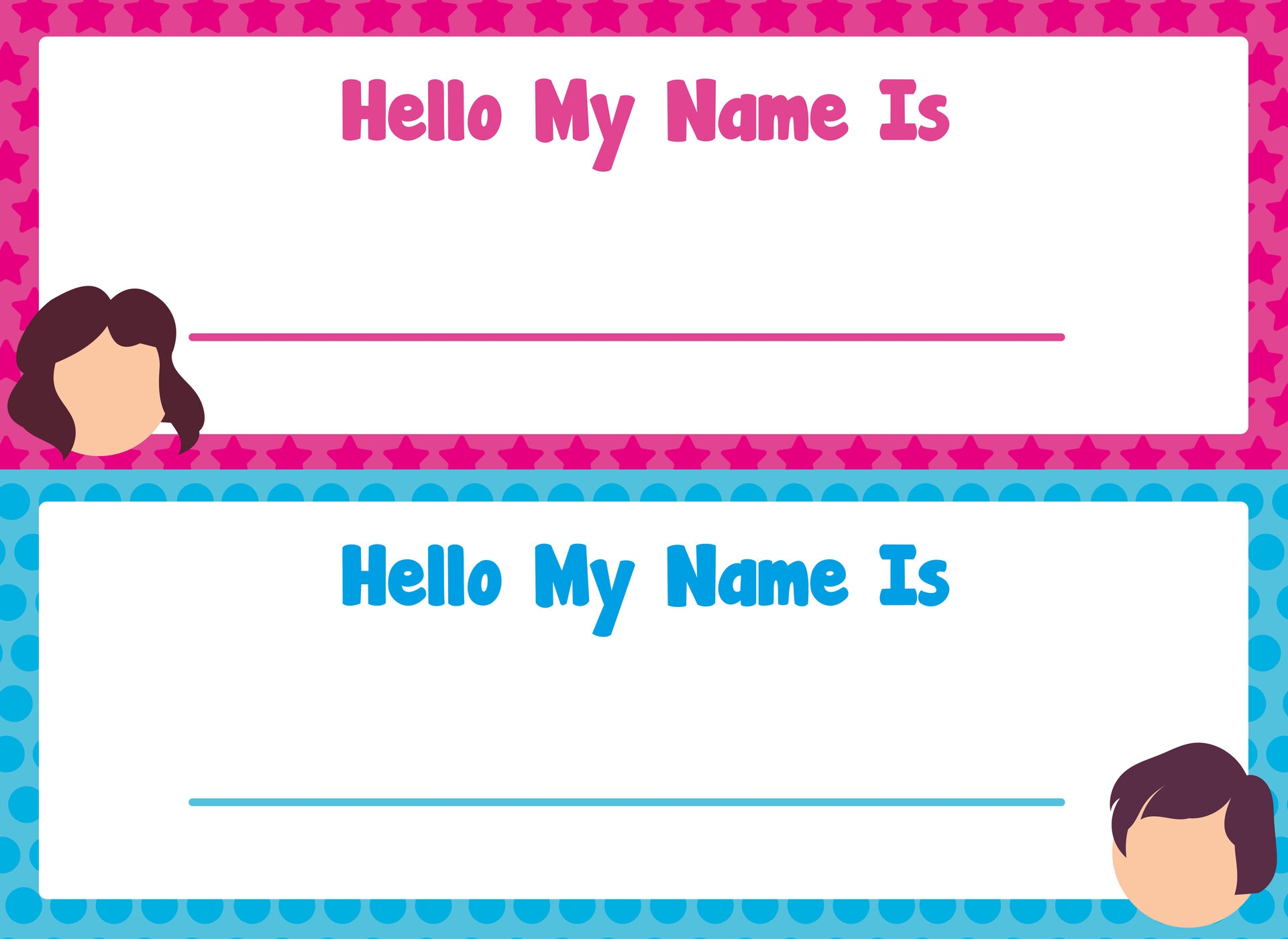 Free Printable Name Tags Template Collections
