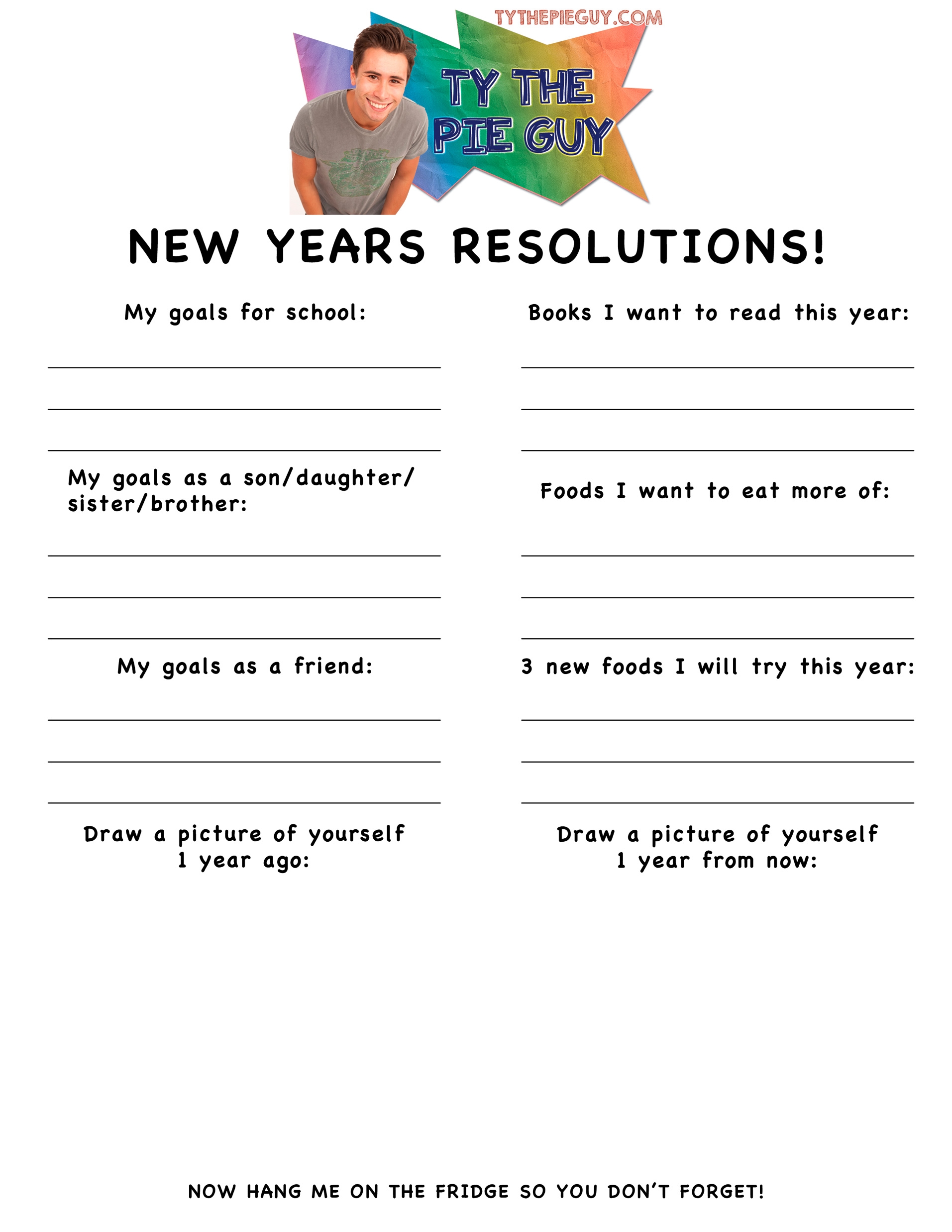 Free Printable New Year S Resolutions Activity Sheet Vrogue co