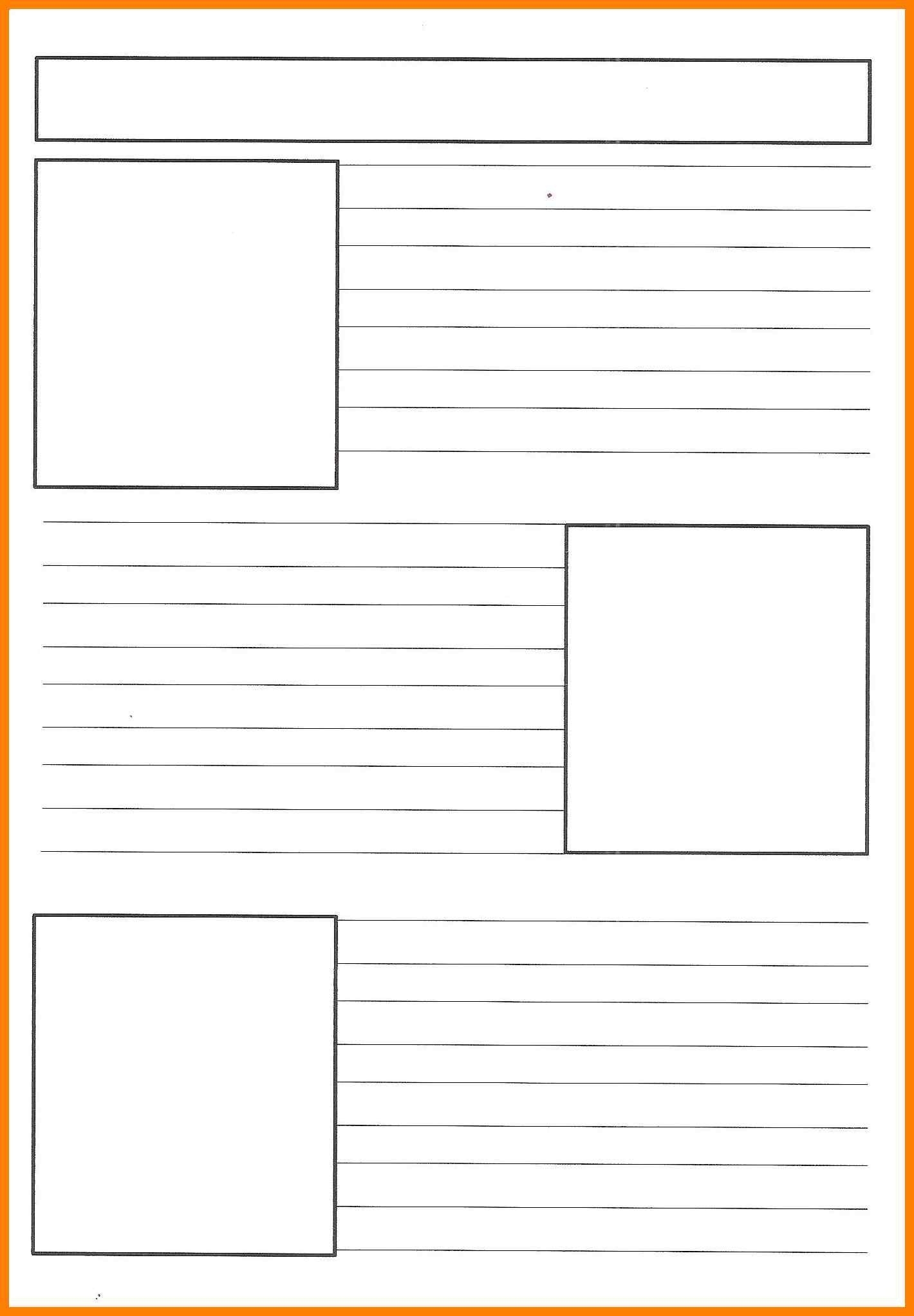 Free Printable Newspaper Template For Students