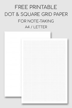 Free Printable Note Taking Paper Dot And Square Grid free printable 