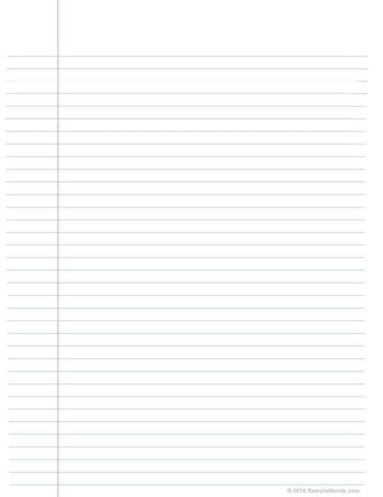 free printable notebook notes pdf