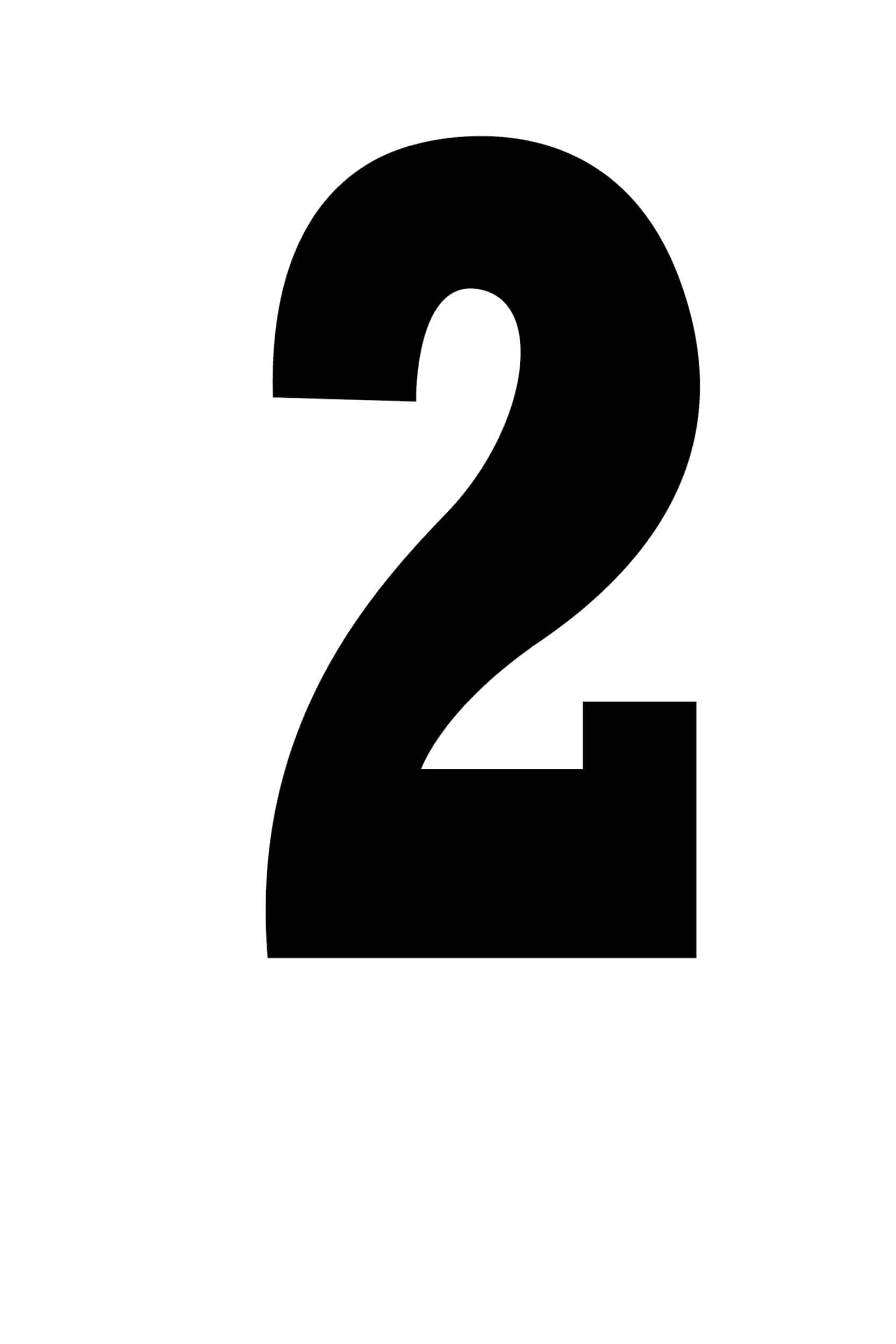 free printable 2 number 5
