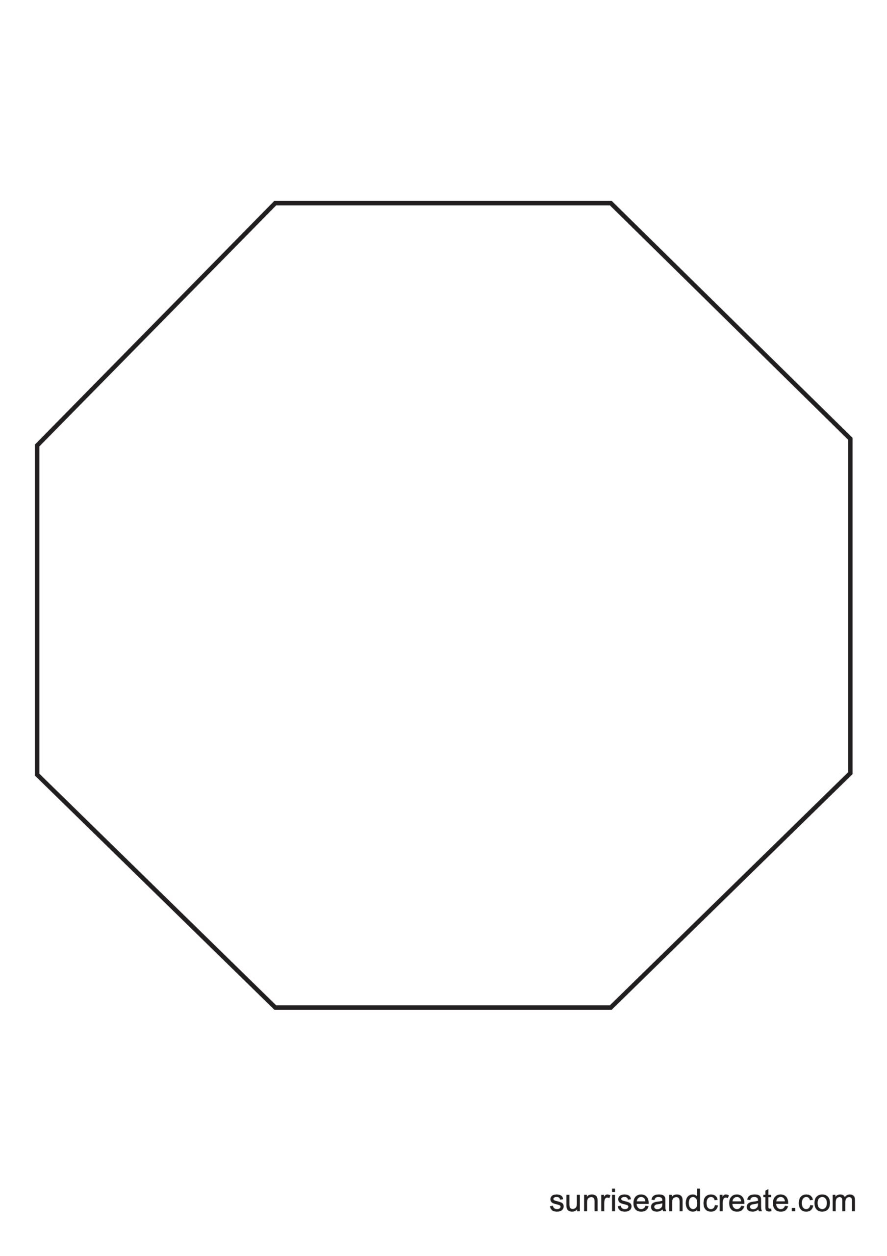 Free Printable Octagon Templates