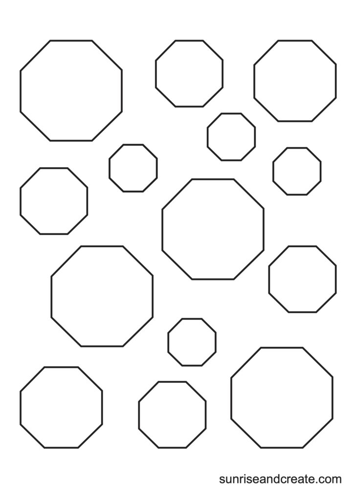 free printable octagon designs