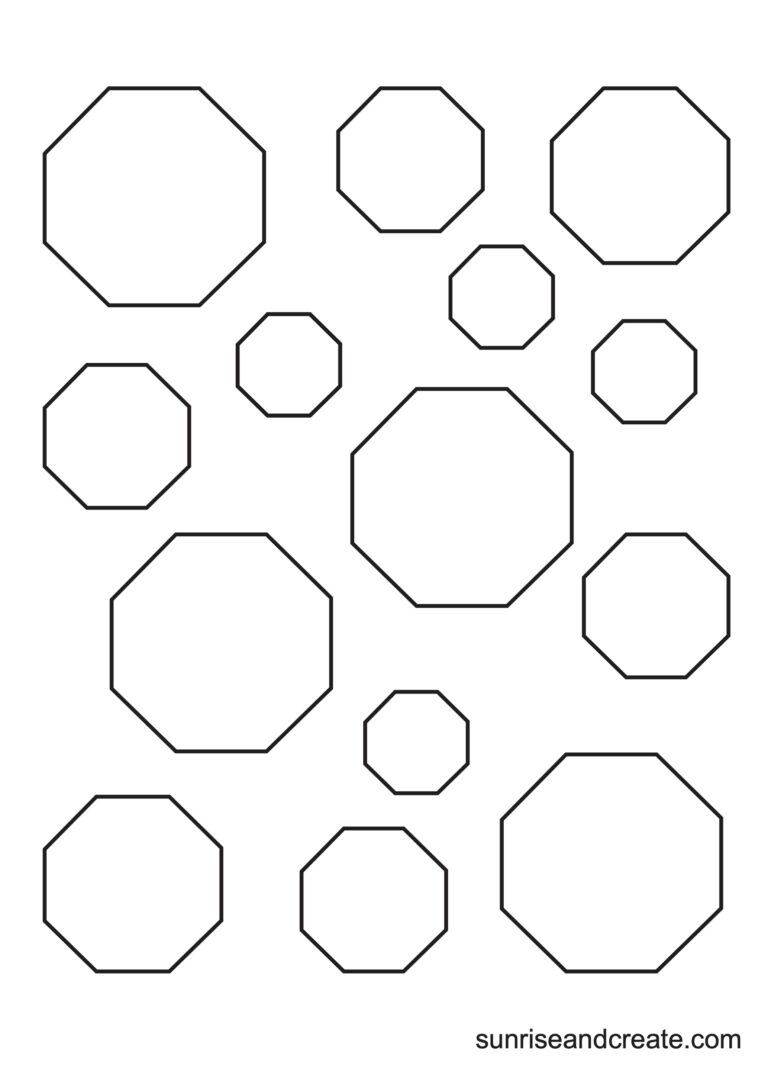 sunrise octagon template