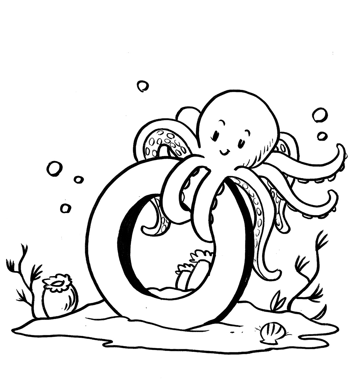 Free Printable Octopus Coloring Pages For Kids Animal Place