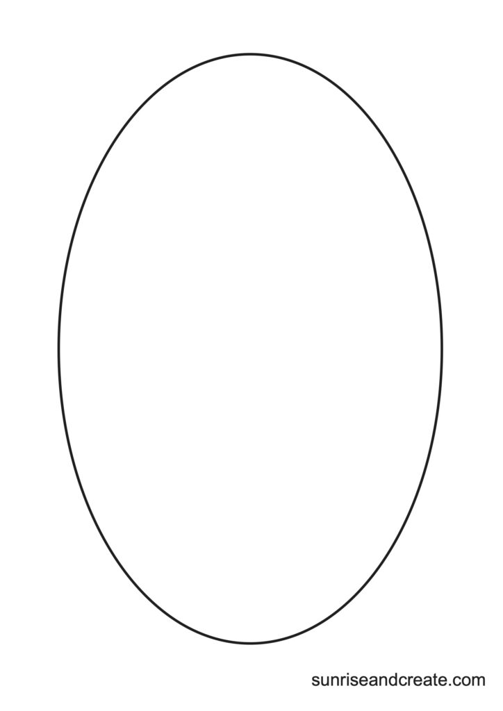 free oval printable