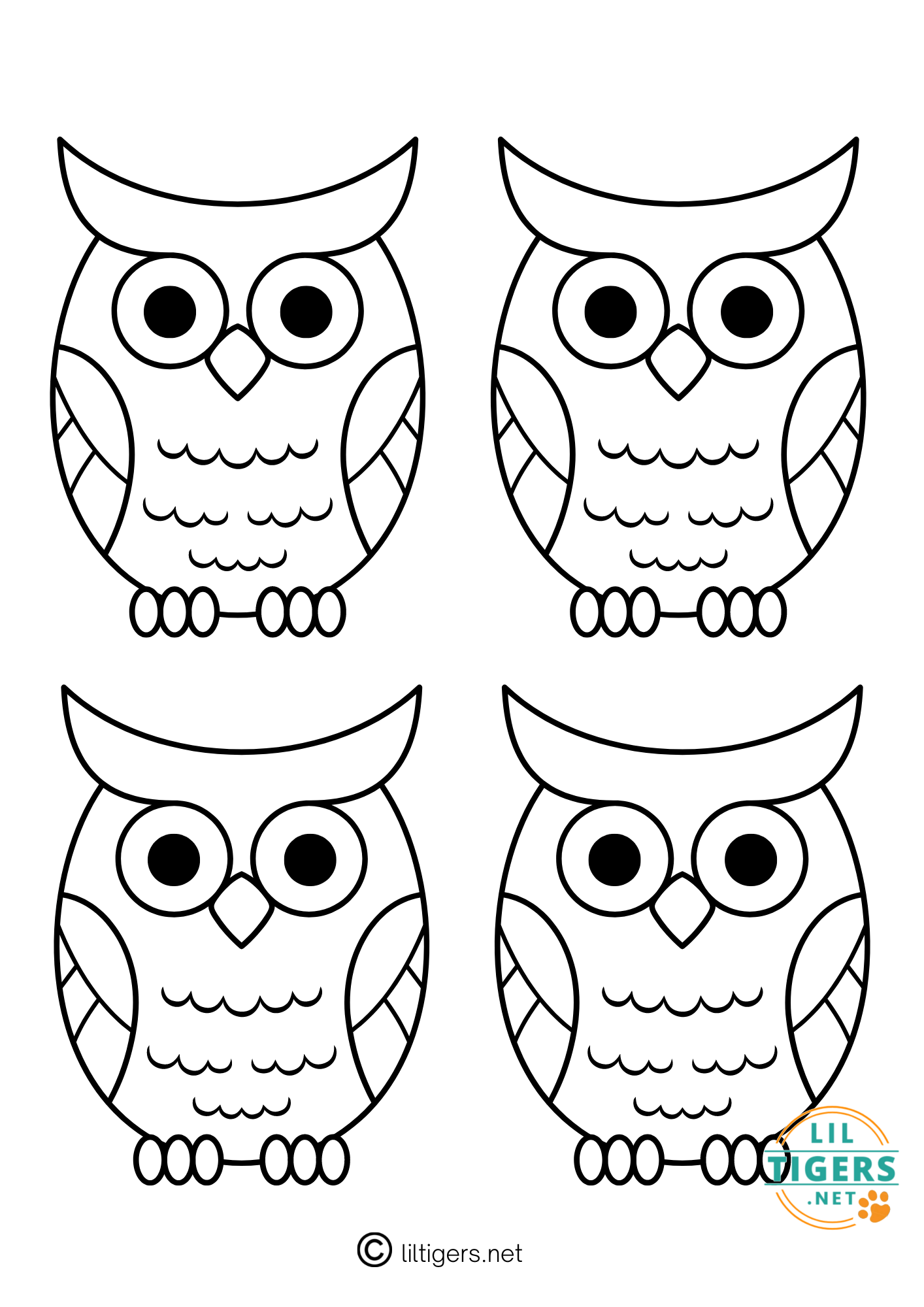 free owl templates for kids