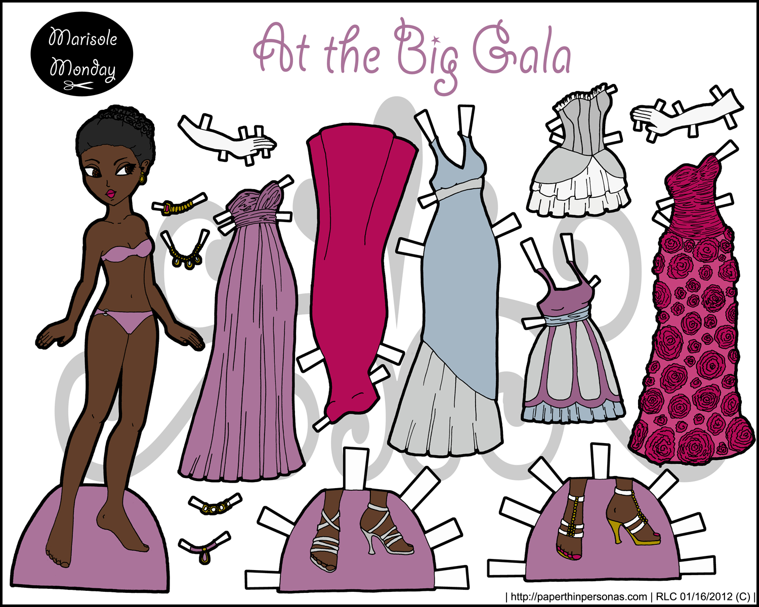 free printable paper doll templates