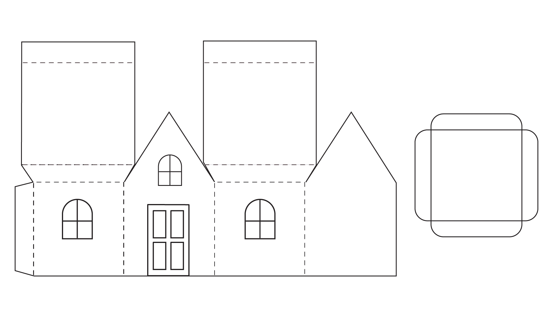 free printable paper house crafts