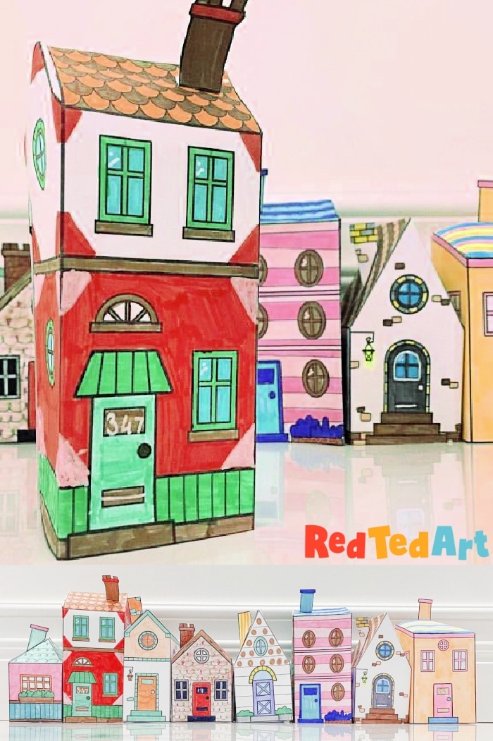 Free Printable Paper House Templates Red Ted Art Kids Crafts