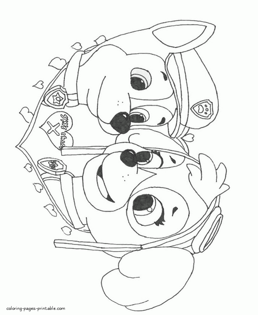 printable Paw Patrol coloring pages