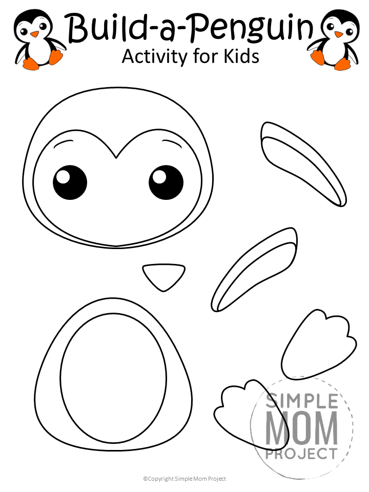 free printable penguin templates
