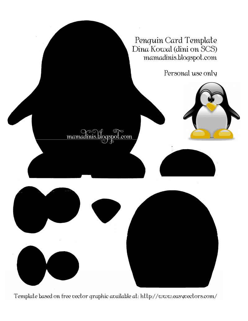 penguin printable template