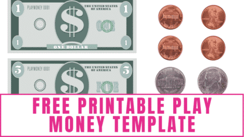 free printable money template word