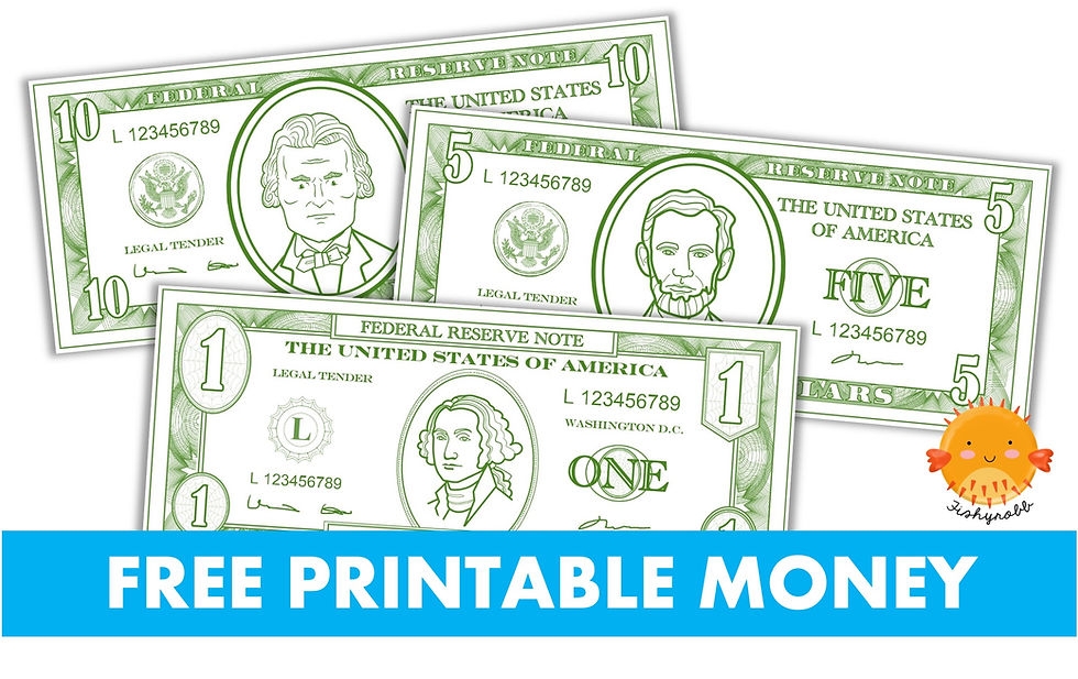Free Printable Play Money Template Printable Templates Free NBKomputer