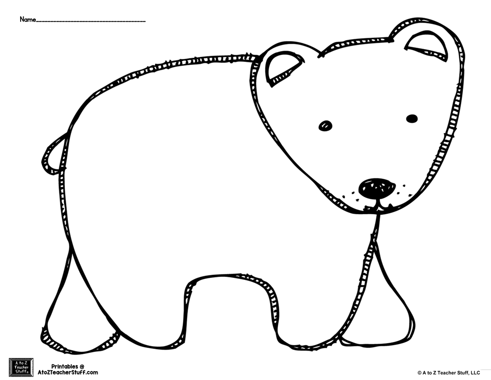 free printable polar bear template