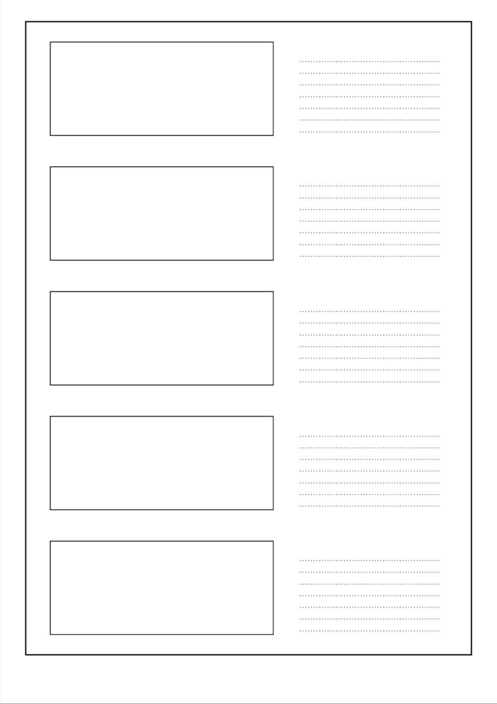 Free Printable Powerpoint Storyboard Template StoryBoard Templates