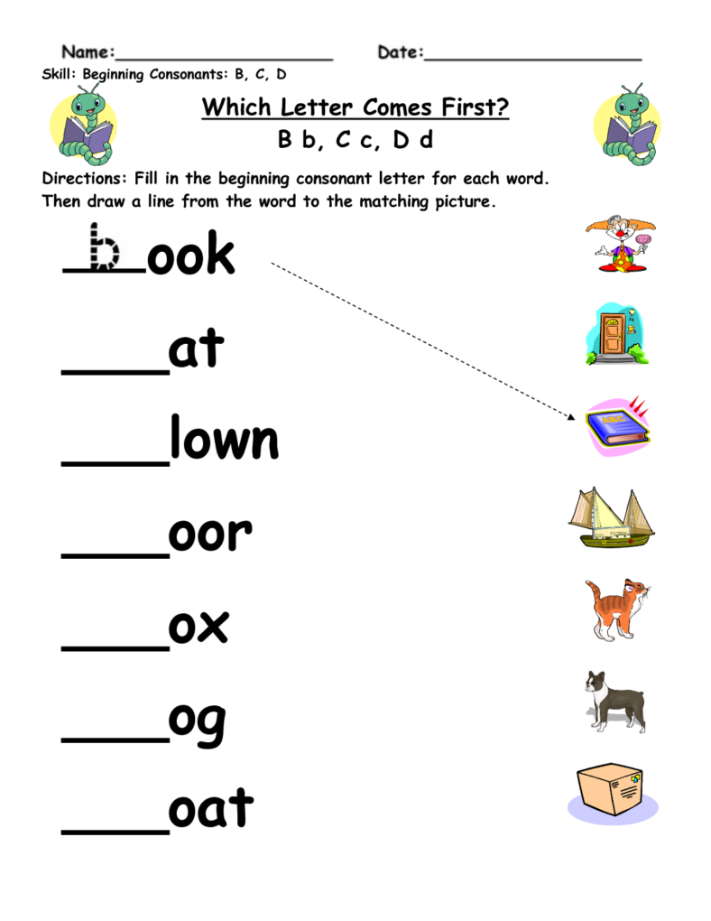 free printable preschool learning sheets