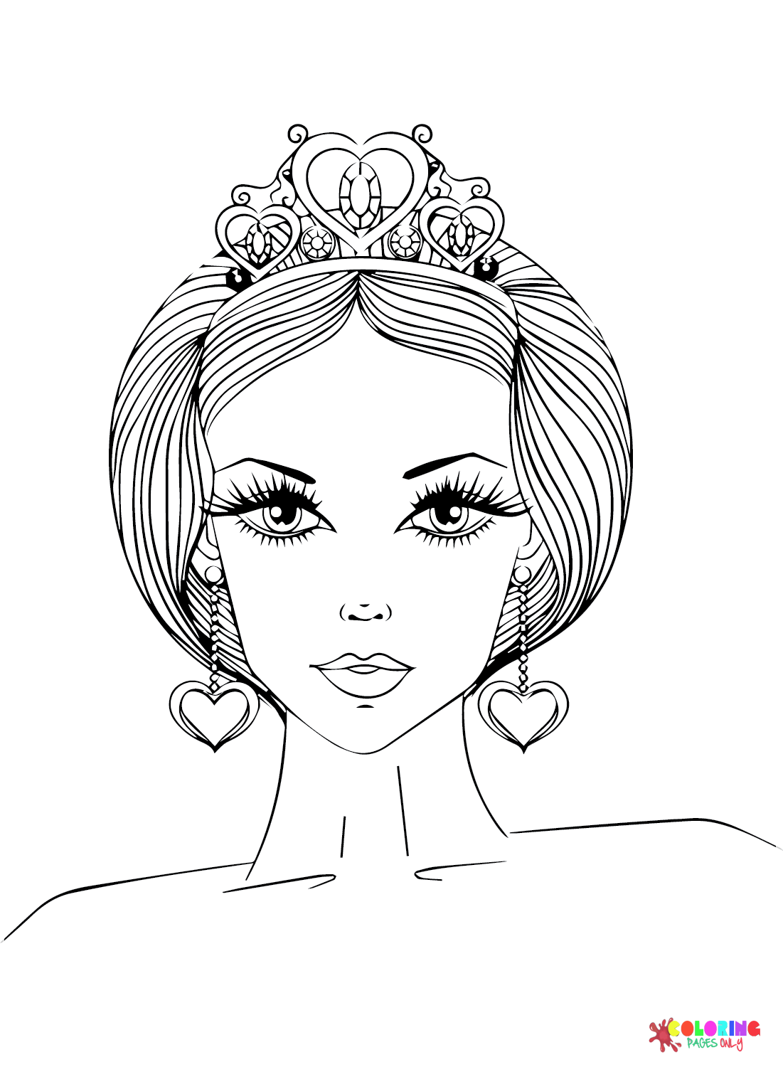 Free Printable Queen Coloring Page Free Printable Coloring Pages
