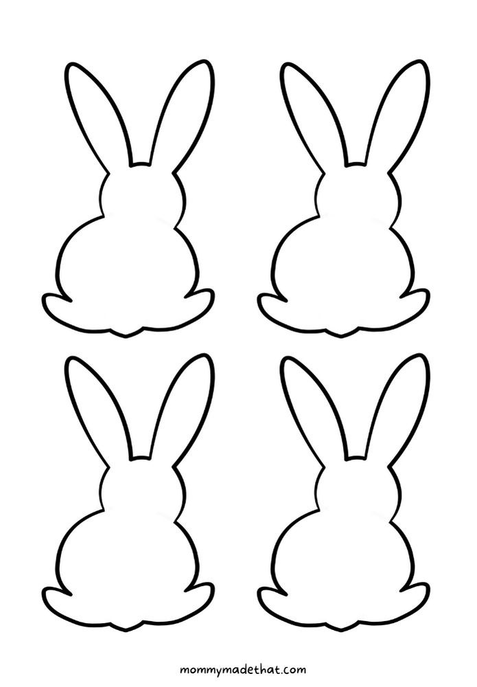 printable picture of a rabbit