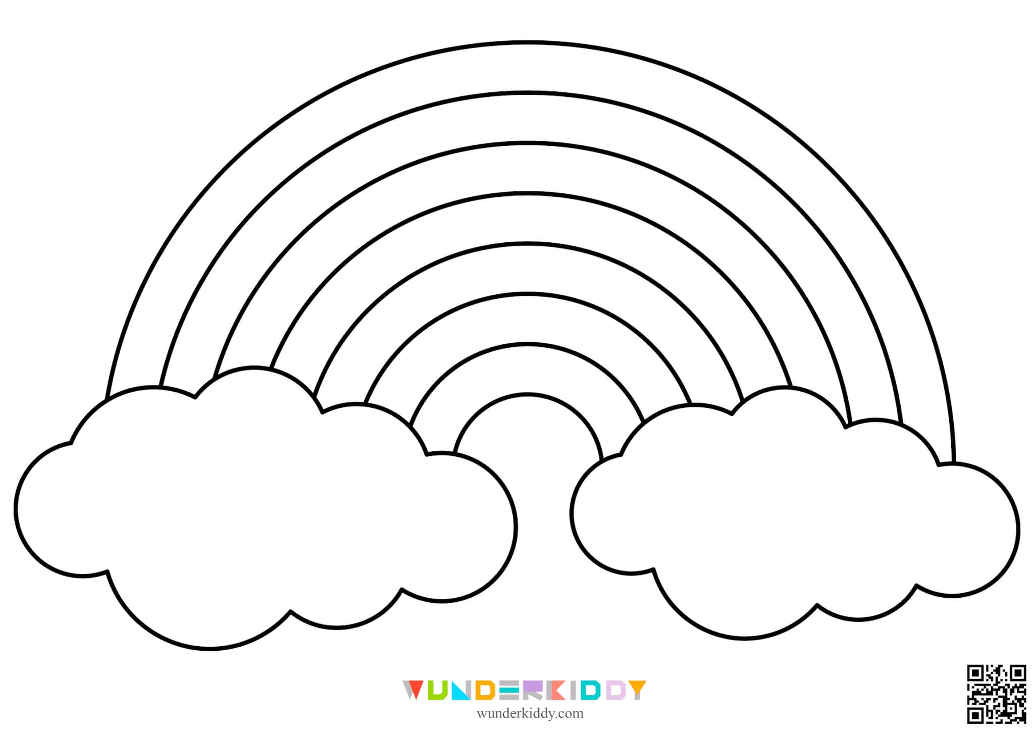 sunshine rainbow craft template printable