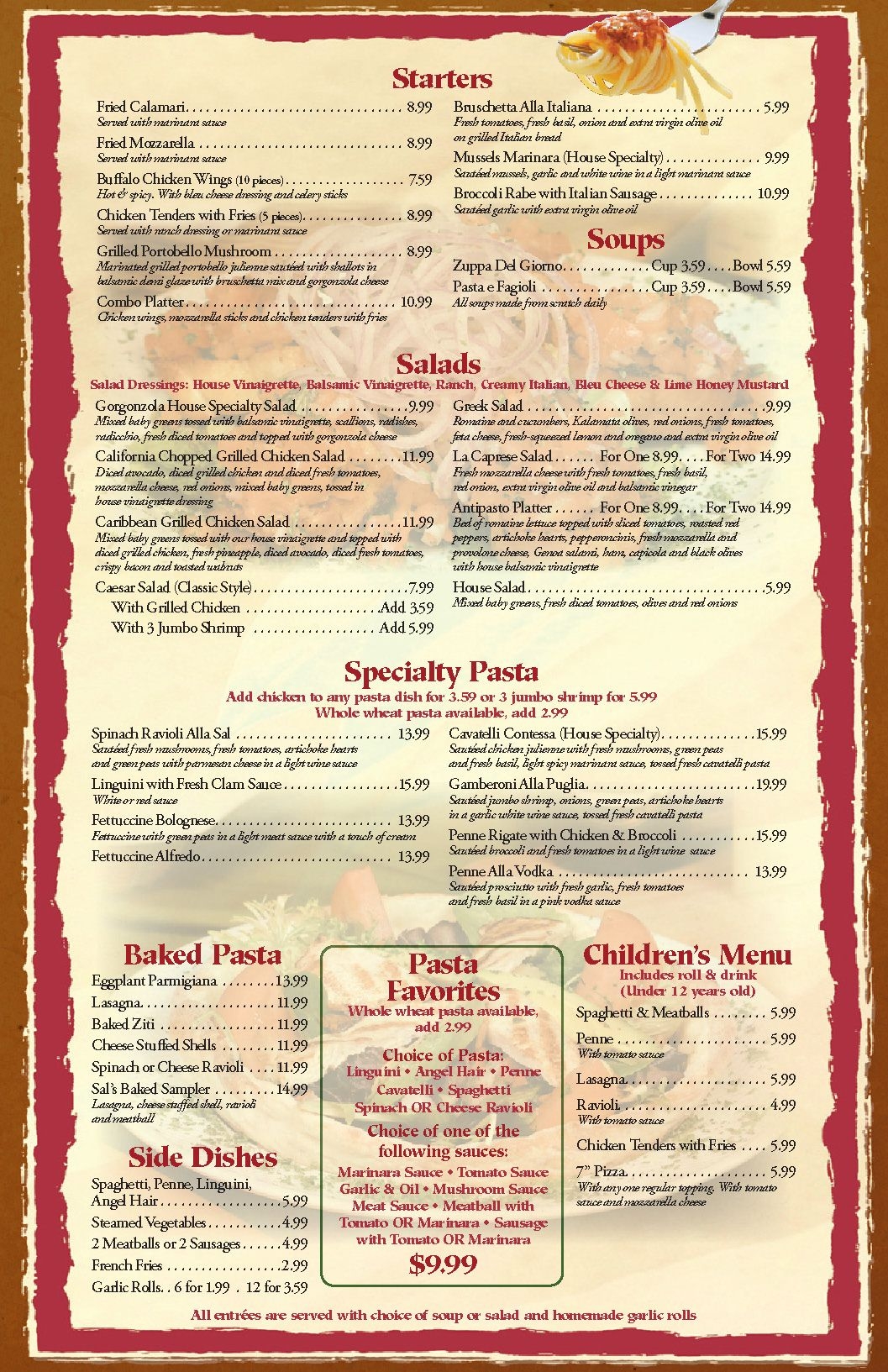 Free Printable Restaurant Menu Templates Sarseh