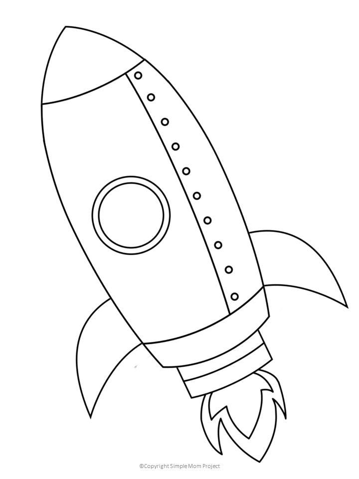 Free Printable Rocket Ship Template Printable Rocket Printable