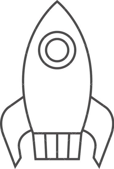 free printable rocket ship template
