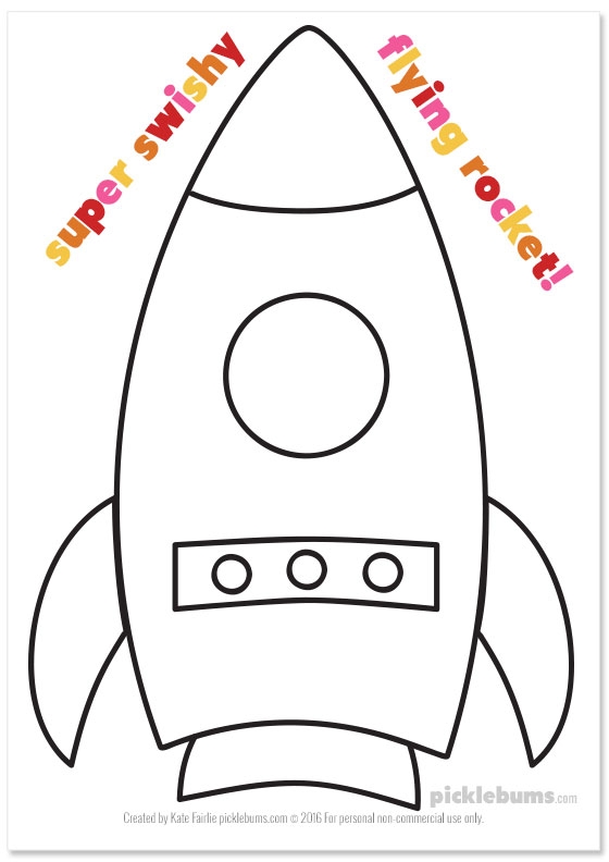shapes rocket pattern free printable