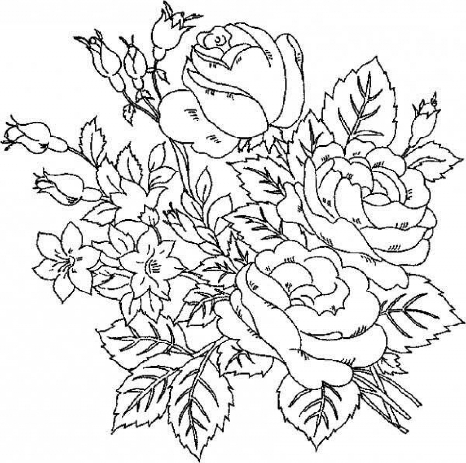 Free Printable Rose Coloring Pages At GetDrawings Free Download