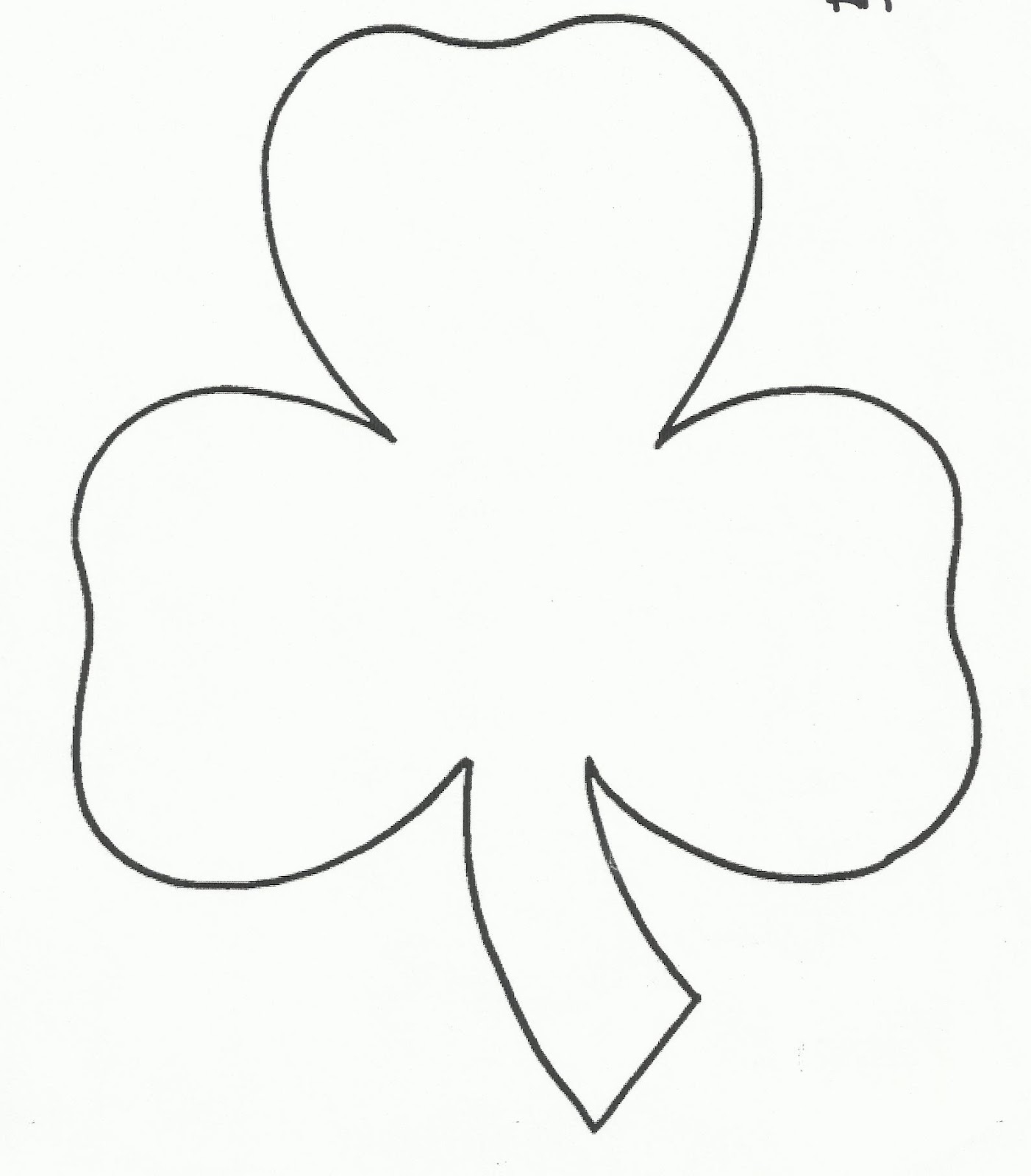 shamrock cutouts printable free