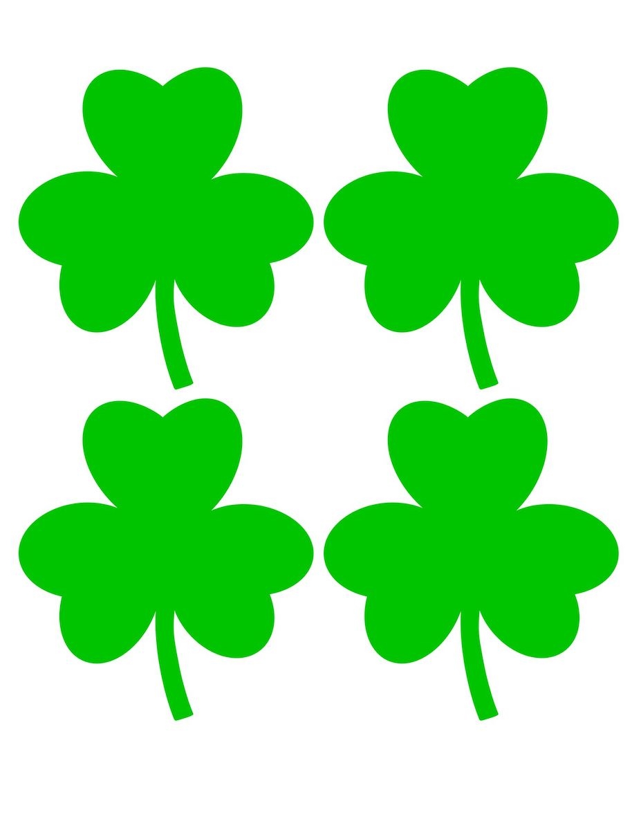 free shamrock printables