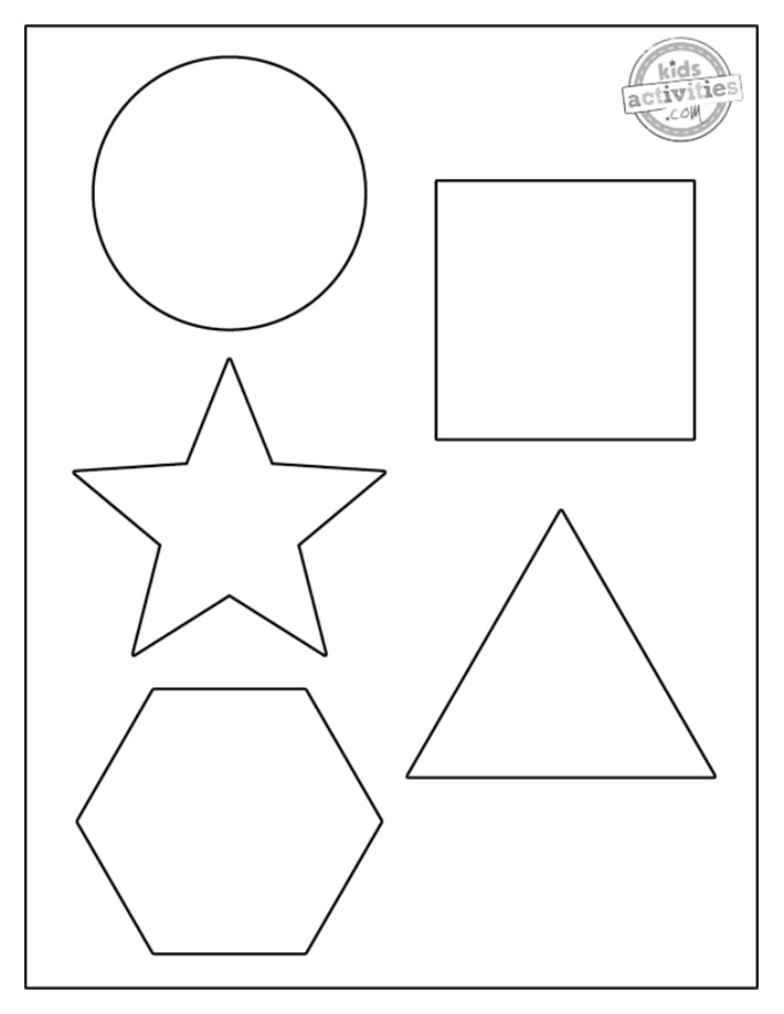 Free Printable Shapes Coloring Pages For Preschool Free Coloring 