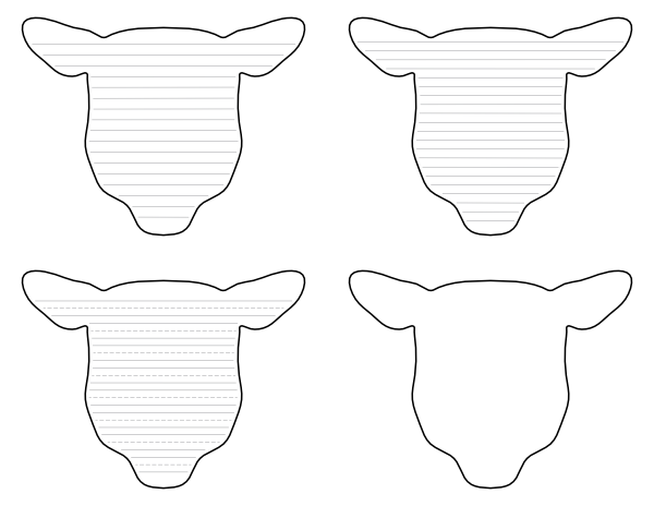 free printable sheep head template