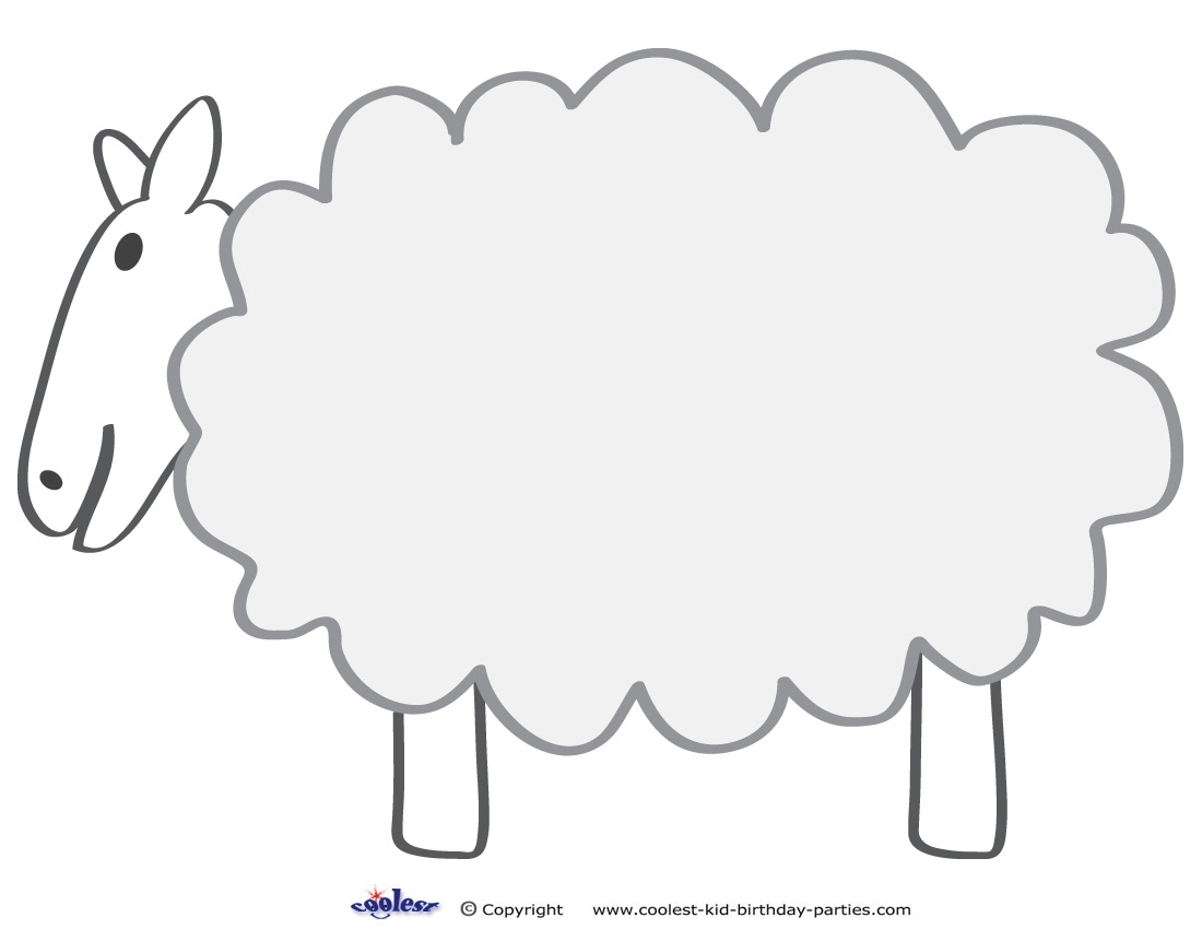 Free Printable Sheep Template Printable Form Templates And Letter