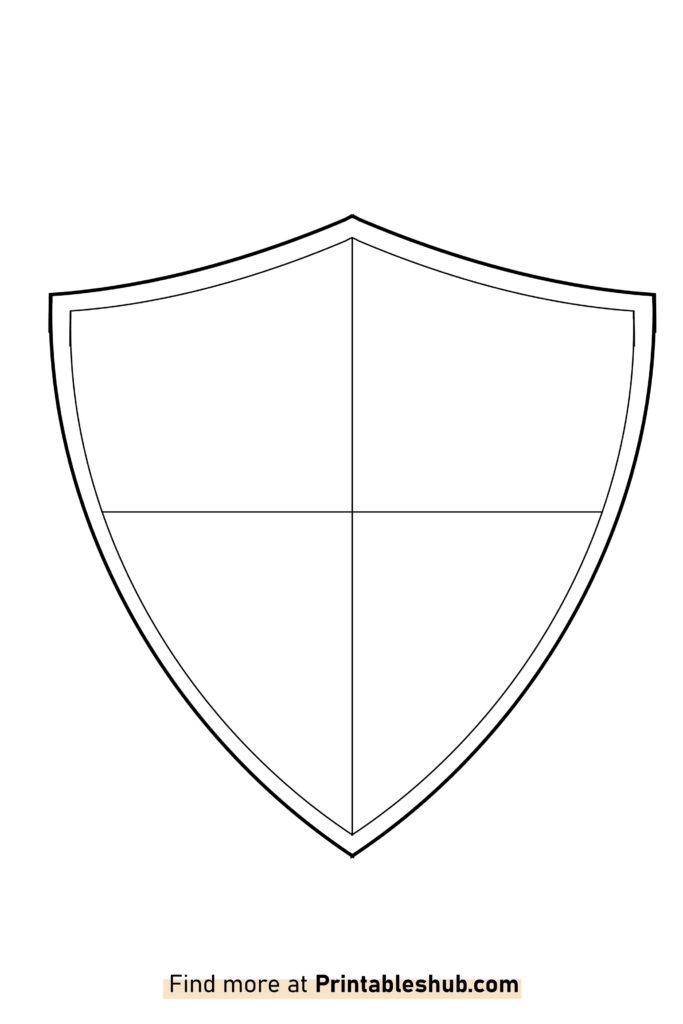 Free Printable Shield Templates PDF Included Printables Hub