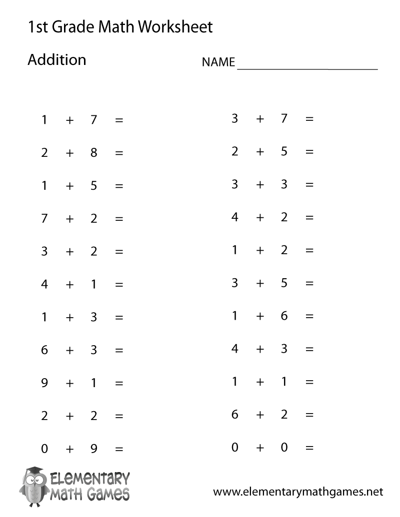 simple math worksheets free printable