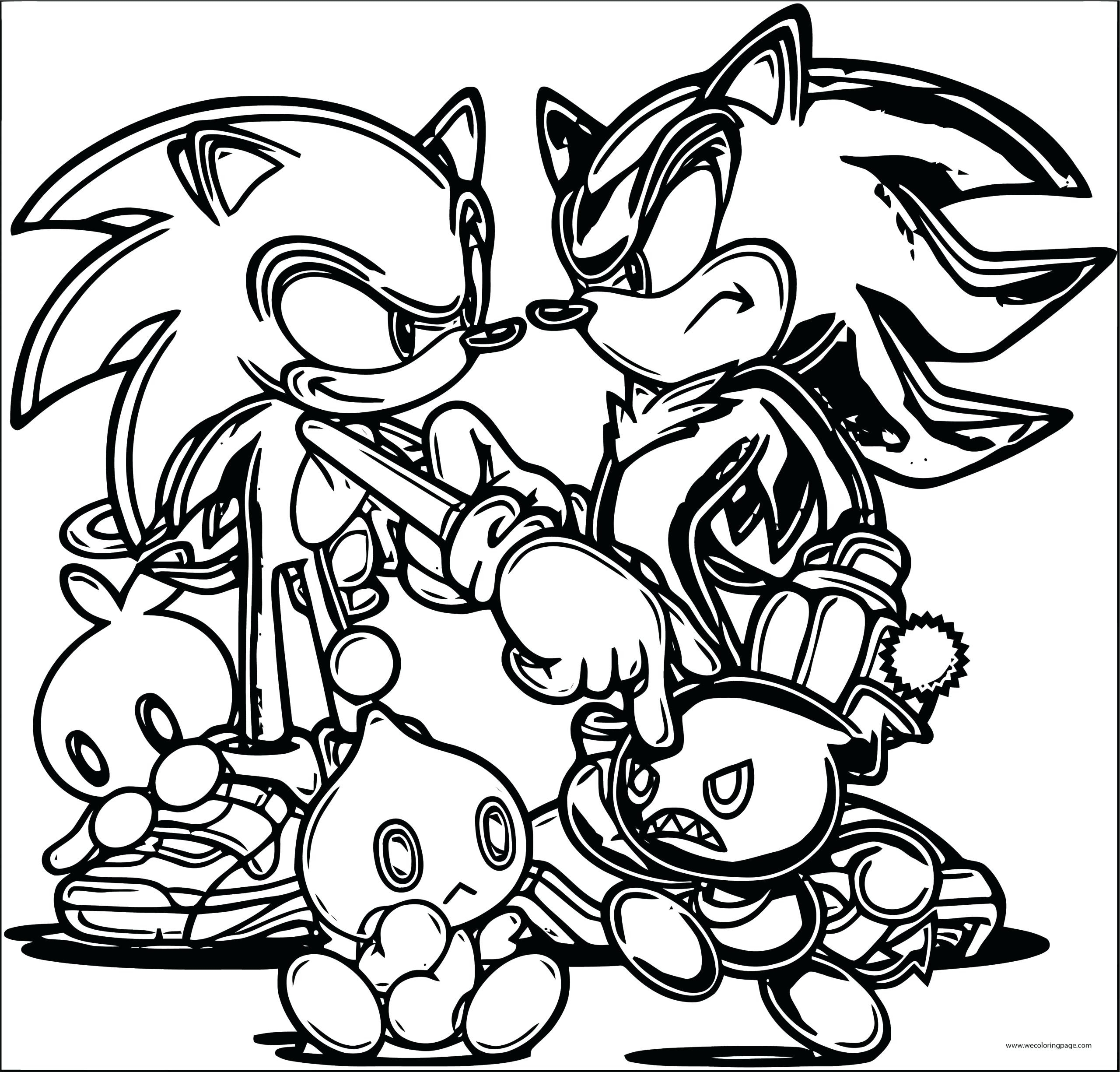 free printable colouring sheets Sonic