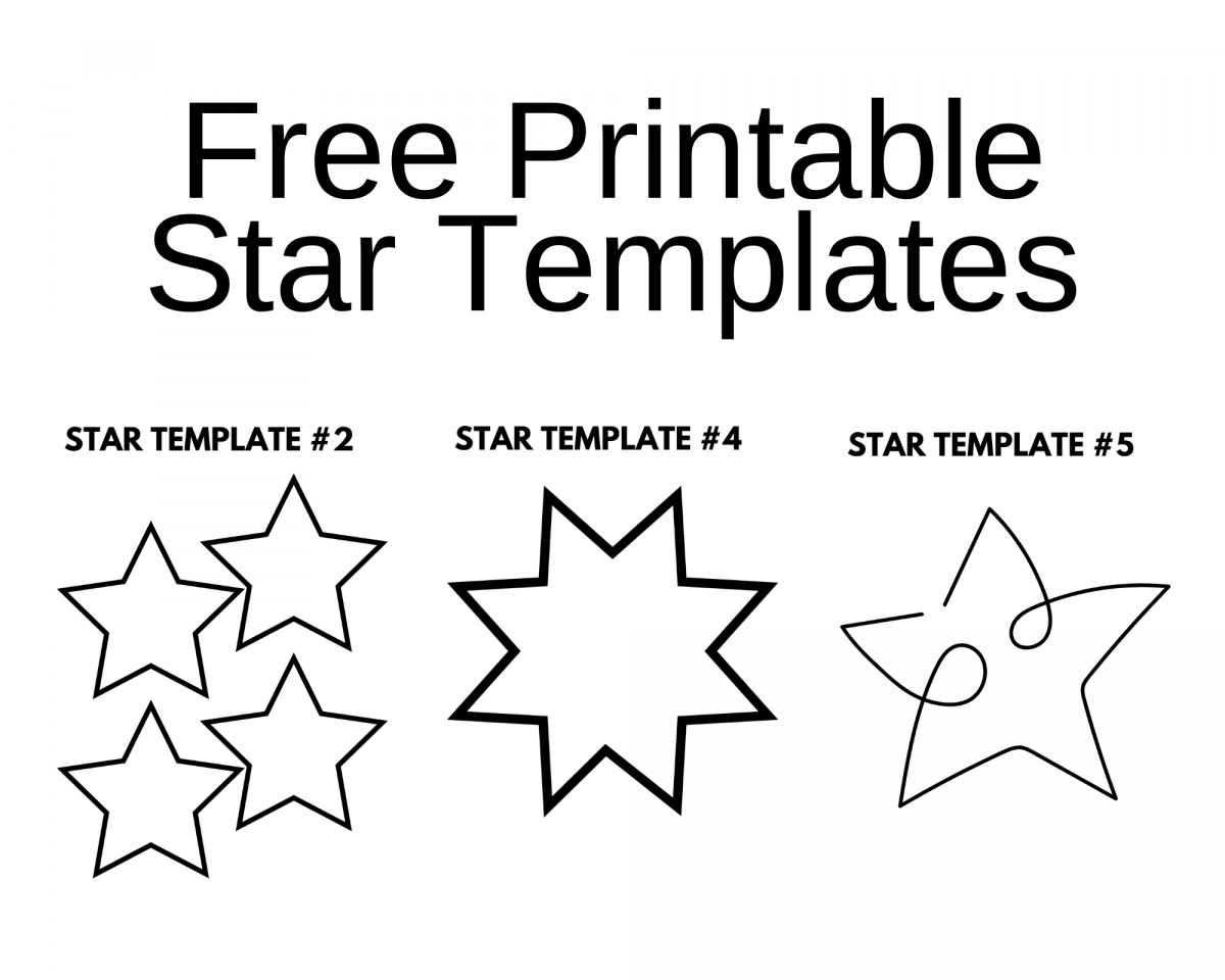 free printable star template