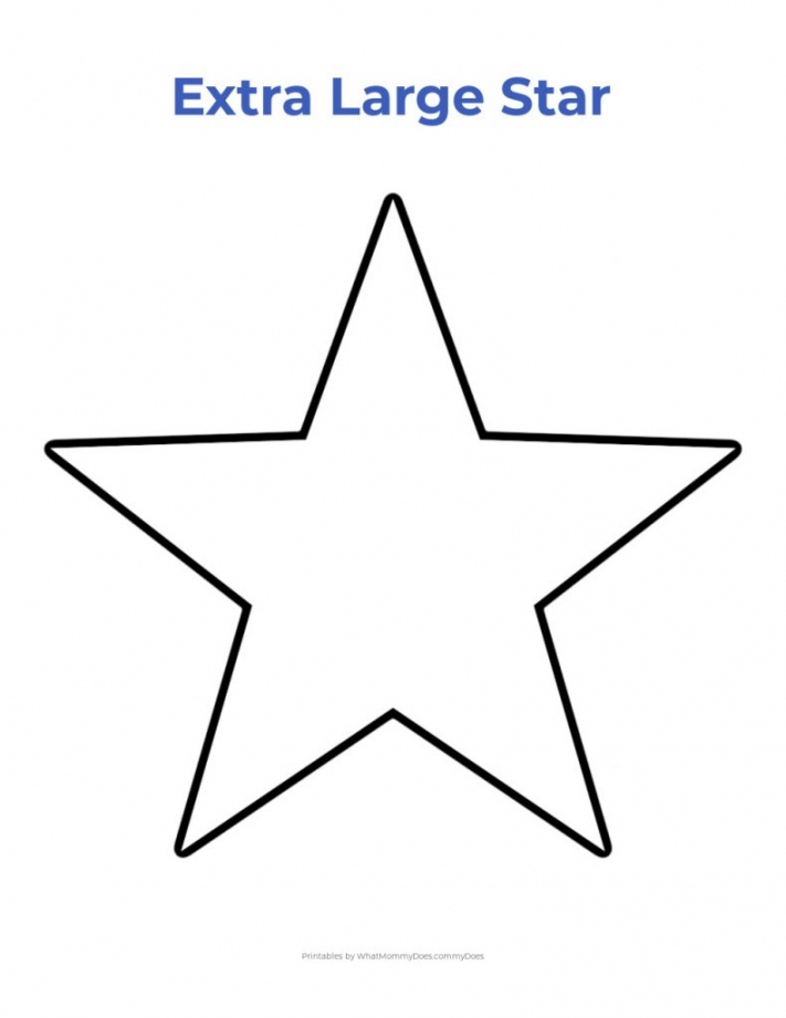 Free Printable Star Template FREE Printable HQ
