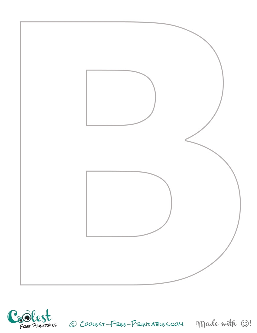free printable alphabet letter b