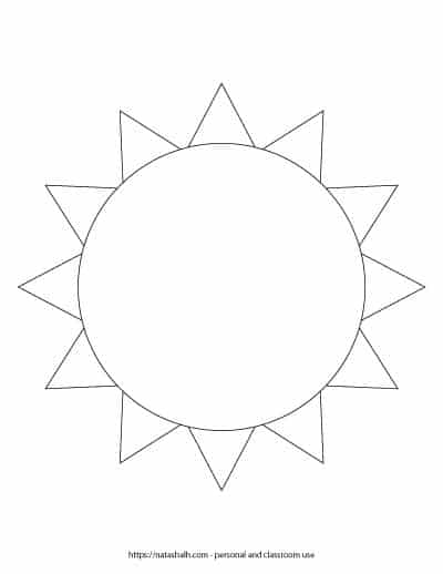 Free Printable Sun Pattern