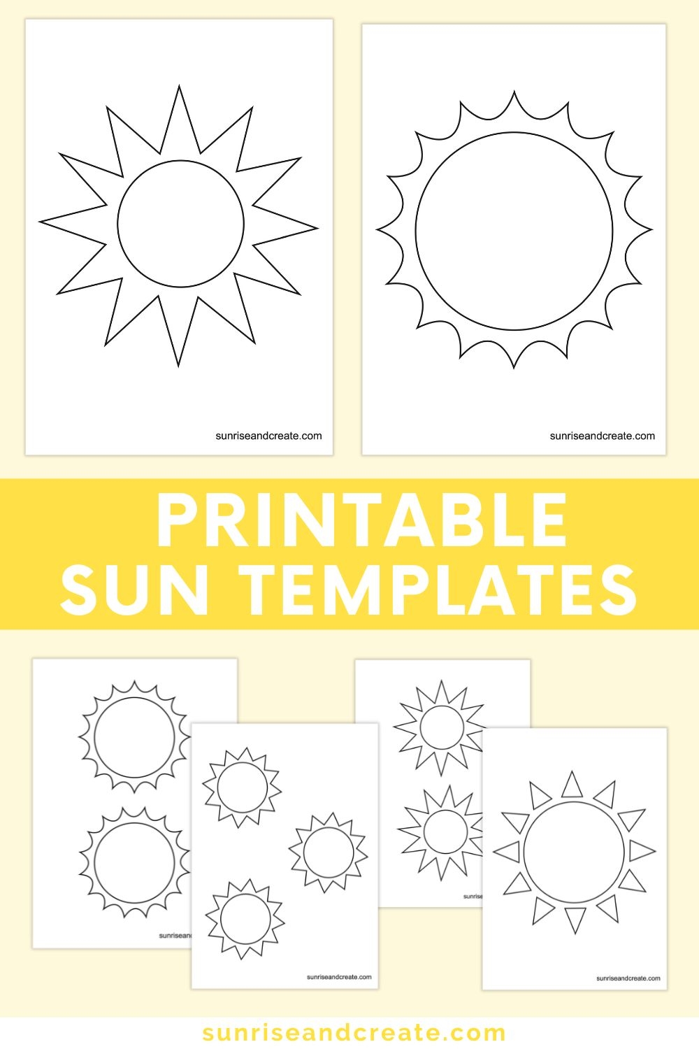 free printable of the sun